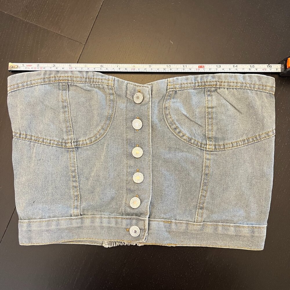 Jean Crop Top